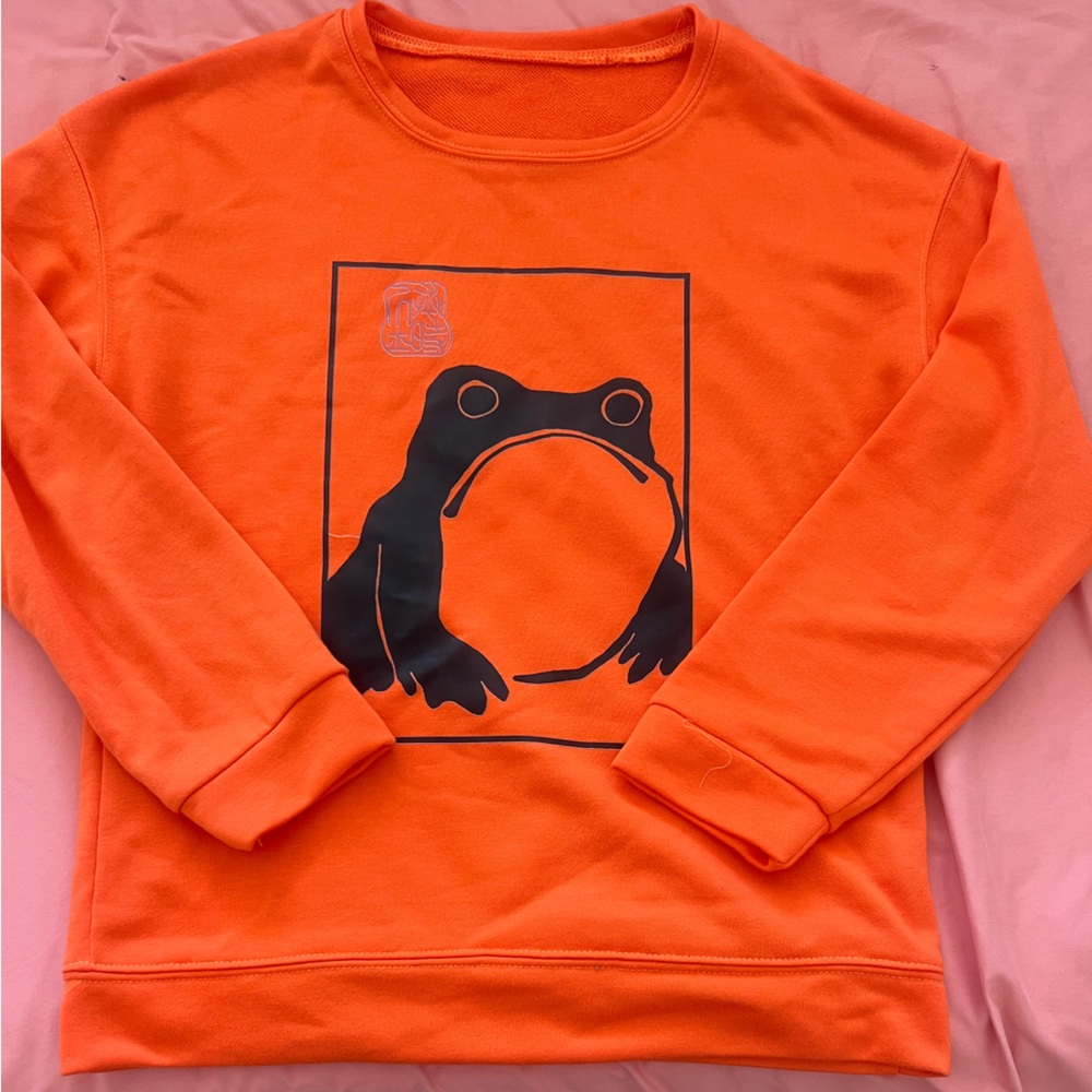 Funny orange frog top